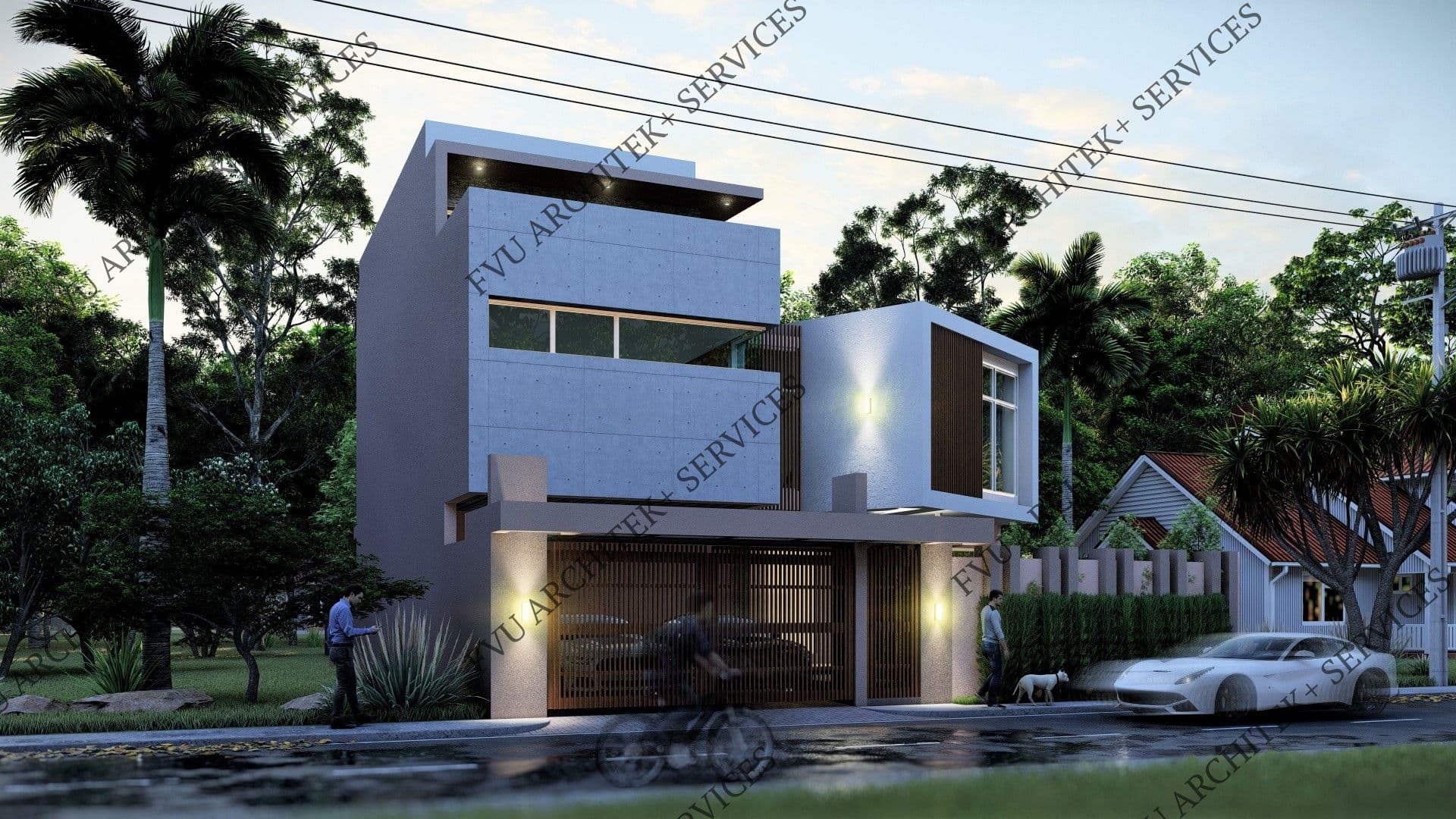 A THREE STORY RESIDENCE